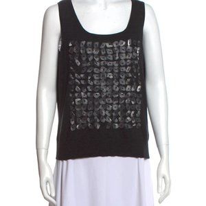 ST. John Scoop Neck Sleevelss Top Size Large, MSRP $495.00